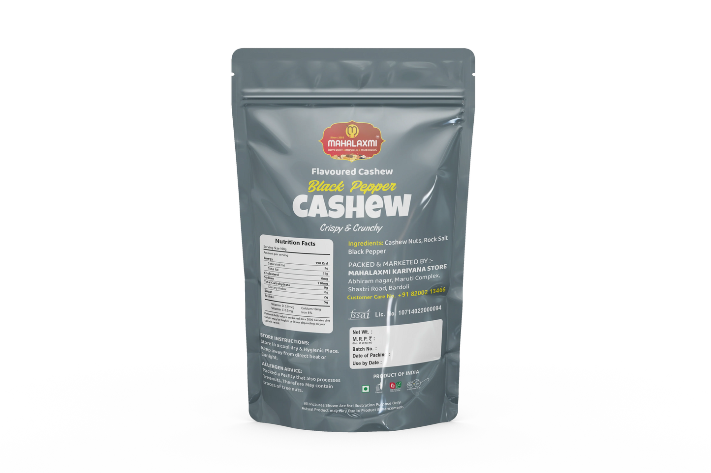 Black Pepper Flavored Cashew