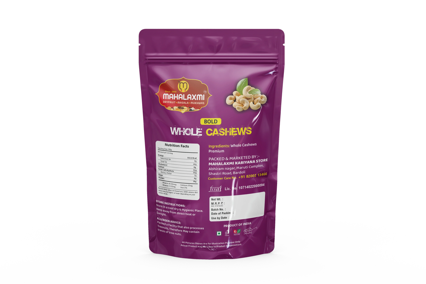 Bold Whole Cashews