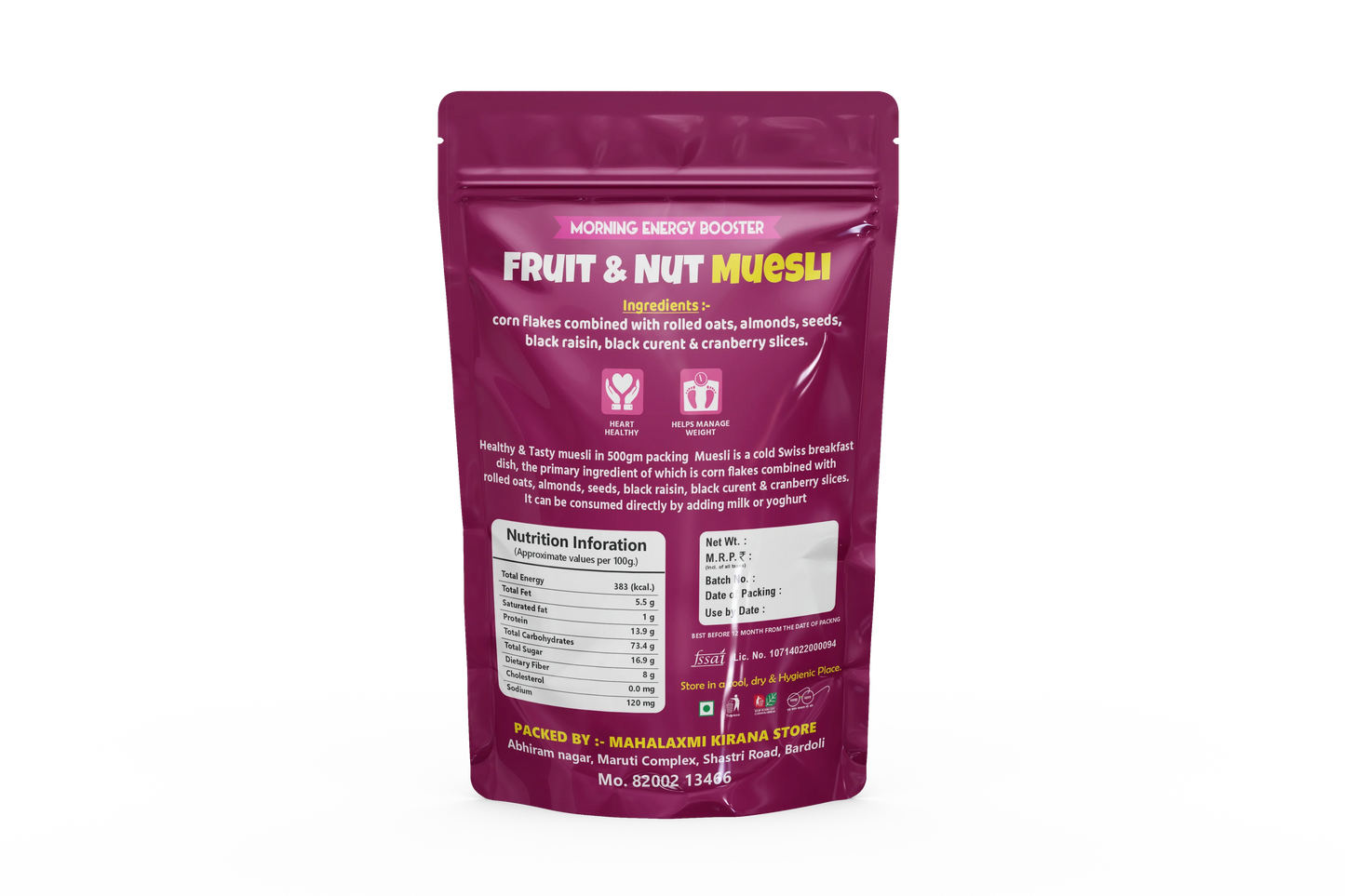 Fruits & Nuts Muesli