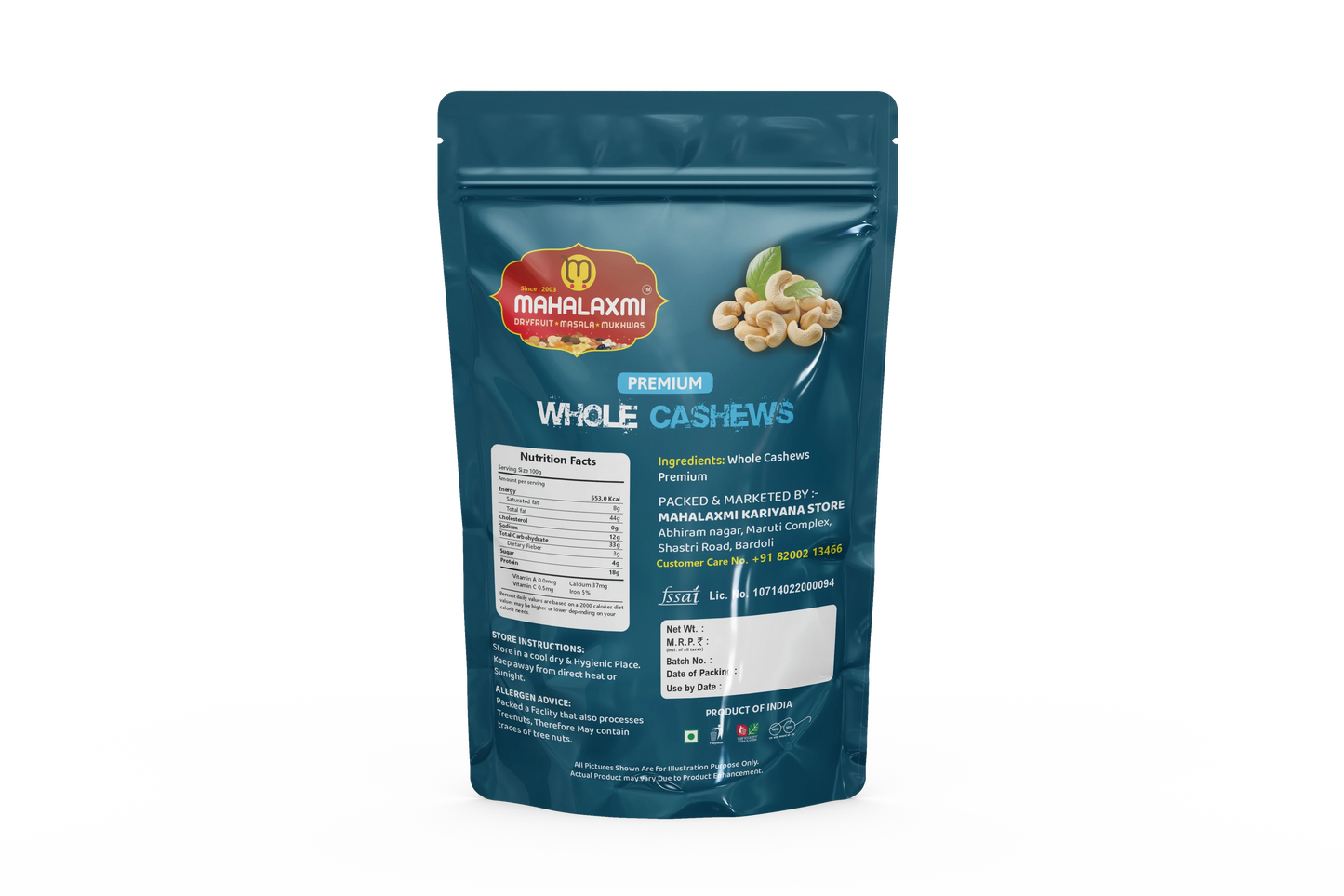 Premium Whole Cashews